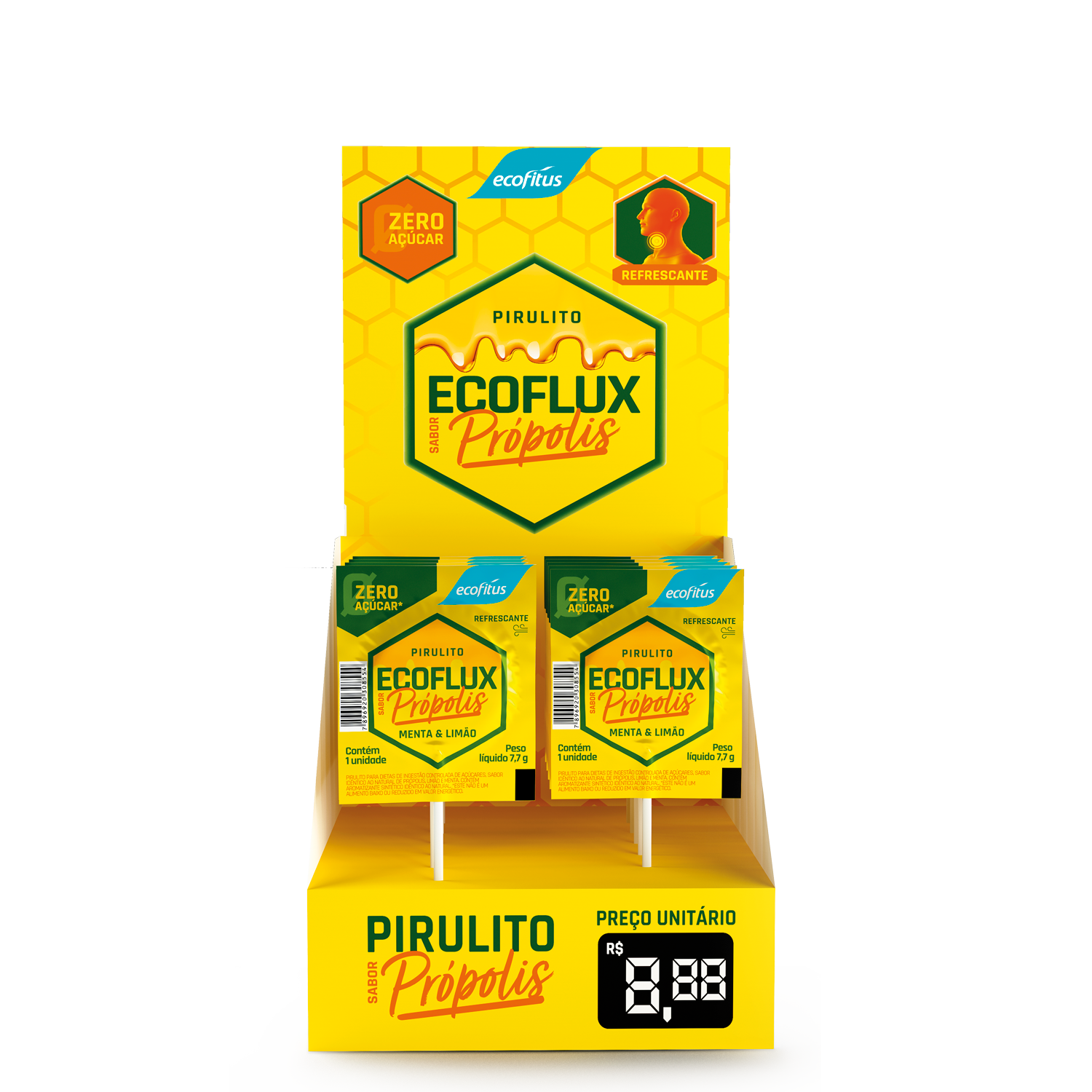 Ecoflux Pirulito 25 unidades